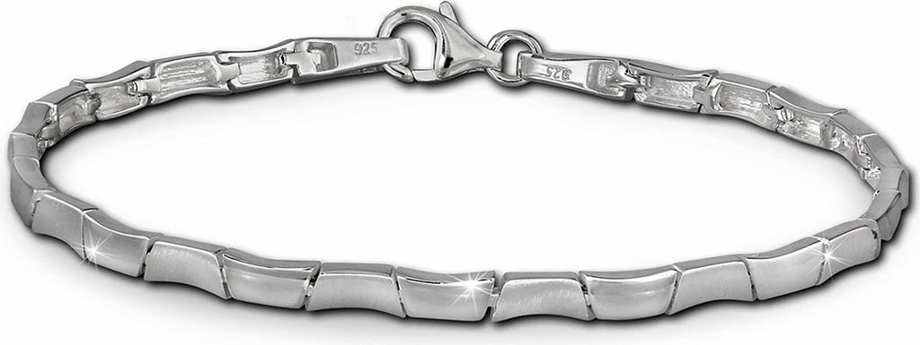 SilberDream Damen-Armband Design Sterling Silber matt 19cm silber SDA427