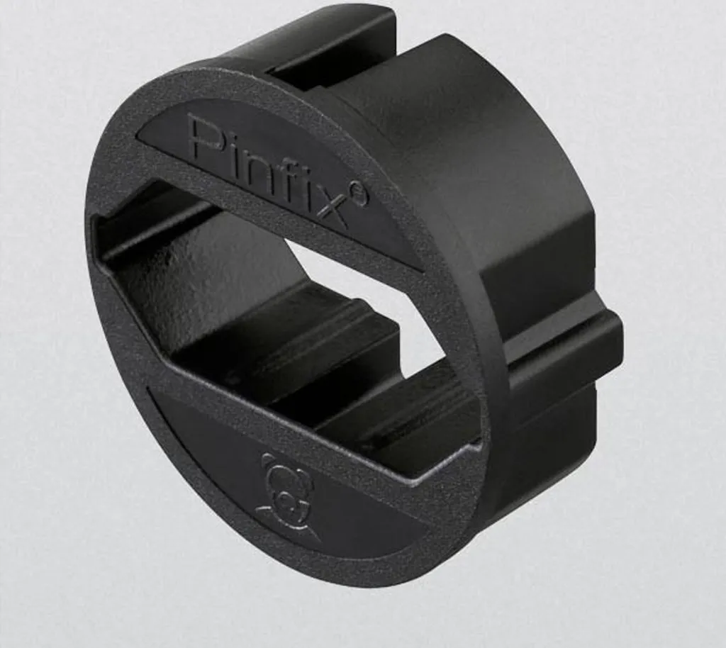 Support Guide-Câble BACHMANN Pinfix 8821 Noir pour Bureau et Mobilier Pro