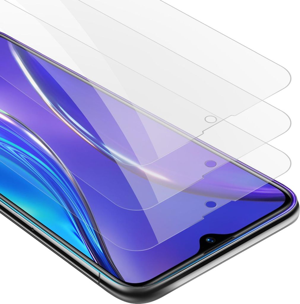 Cadorabo 3x Panzer Folie für Realme X2 / XT / Oppo K5 Schutzfolie in Transparent Folie Tempered Display-Schutzglas