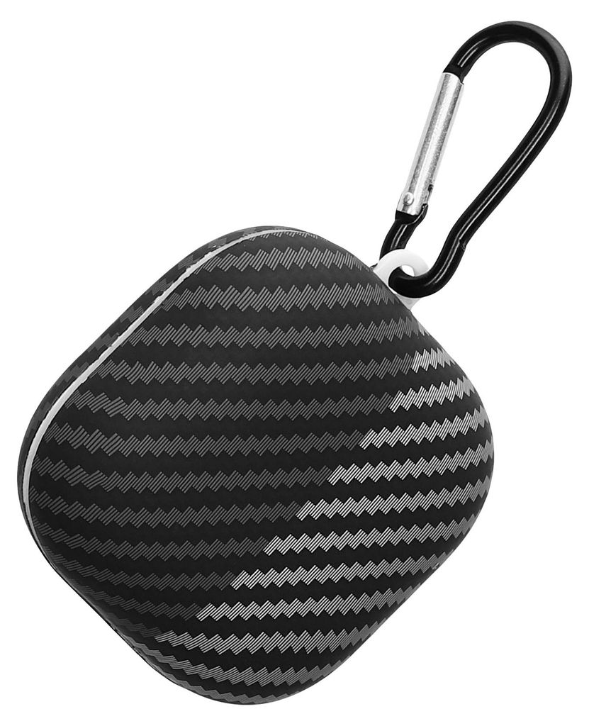 kwmobile Aramid-Design Kopfhörer Schutzhülle kompatibel mit Beats Fit Pro Hülle - In-Ear Headphones-Hülle im Aramid-Look aus Kunststoff - Schwa...