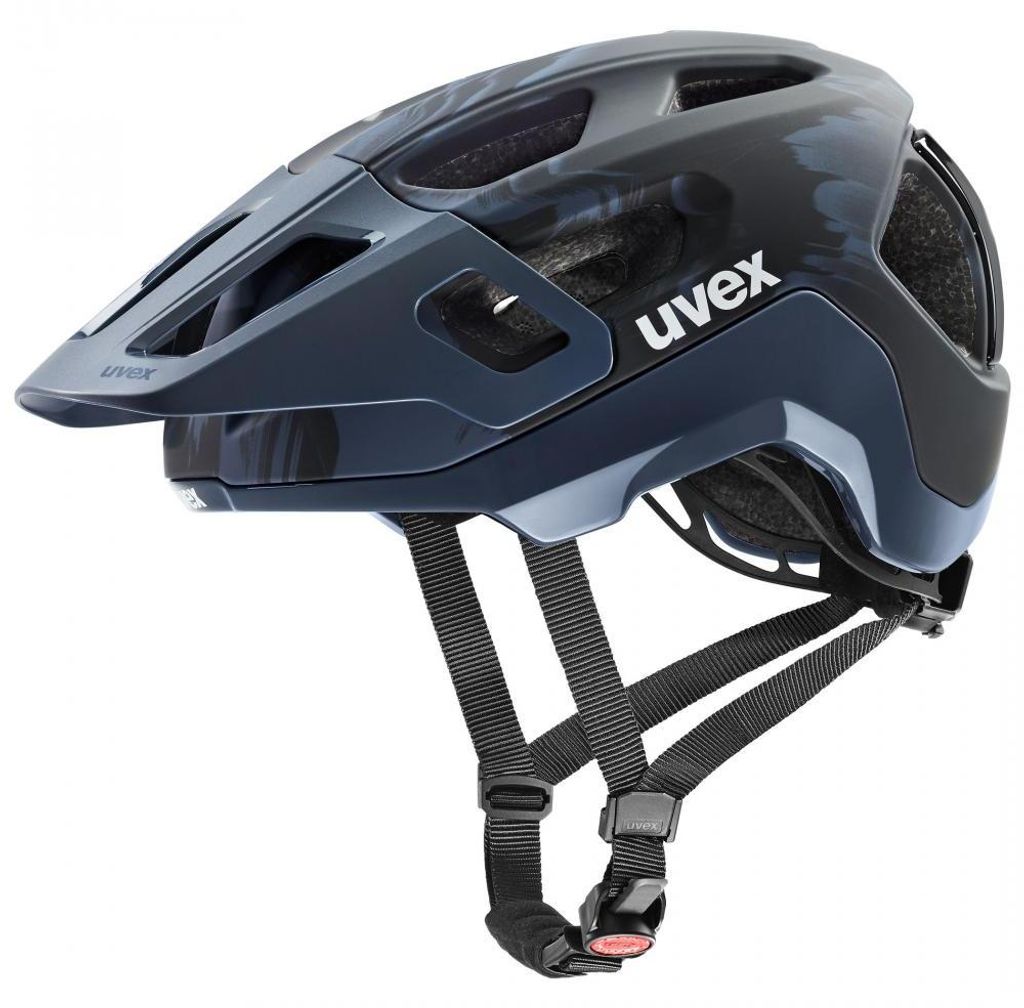 uvex react MTB-Fahrradhelm - Größe 56-59 cm, Mystic Matt, Double-Inmould, 3D ...
