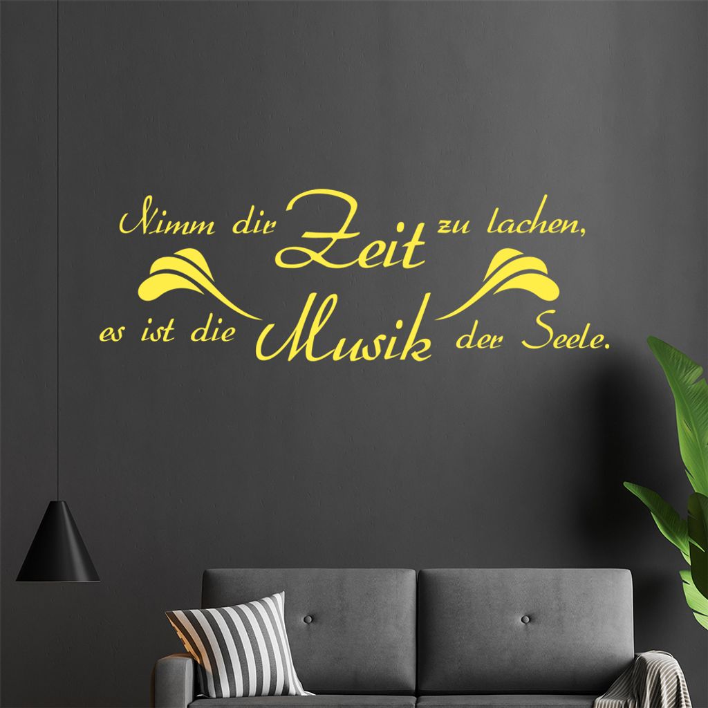 Nimm Dir Zeit zu... Wandtattoo in 6 Größen - Wandaufkleber Wall Sticker - Dekoration, Küche, Wohnzimmer, Schlafzimmer, Badezimmer