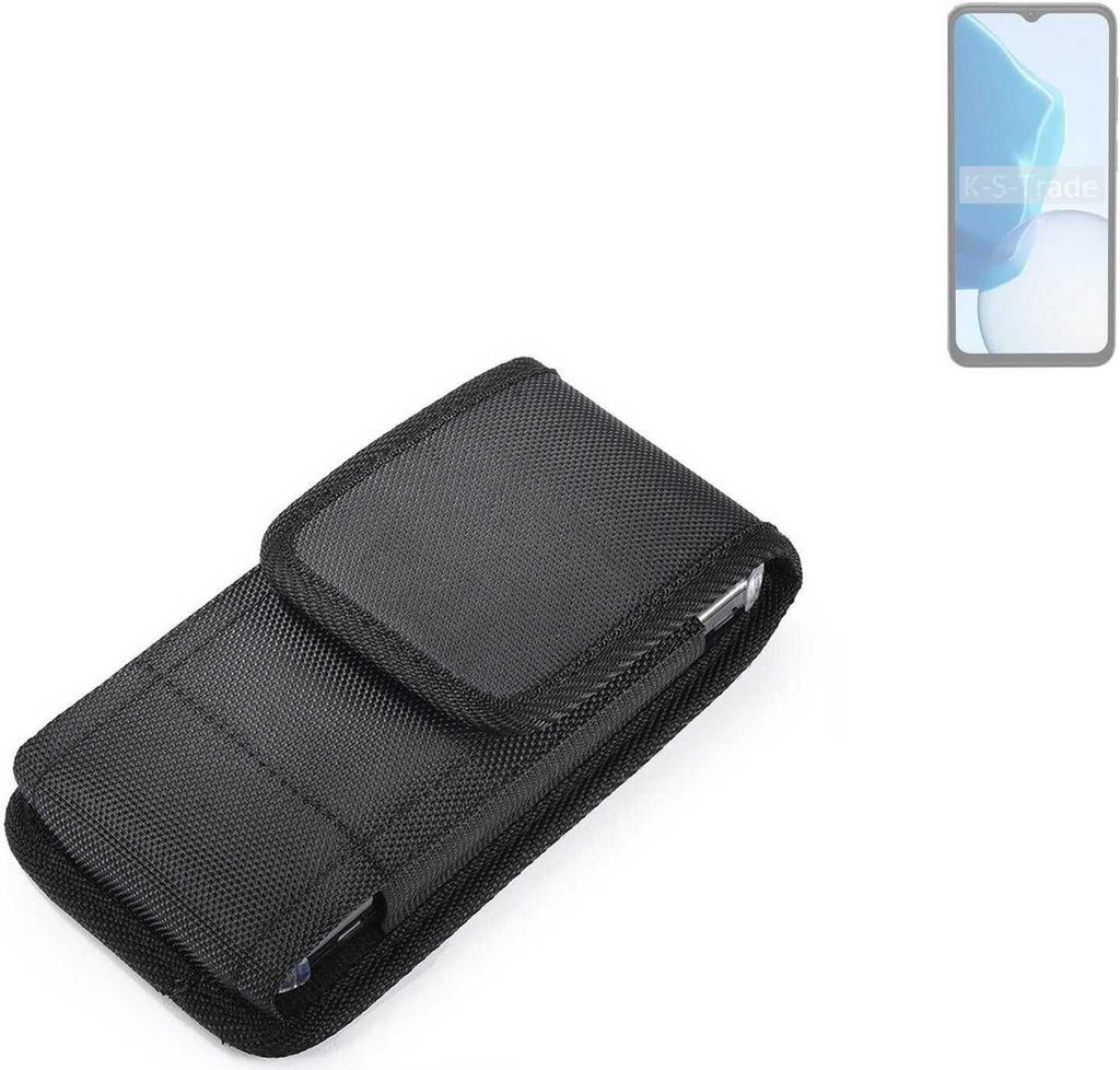 Holster Gürteltasche kompatibel mit Doogee N55 Plus Holster Gürtel Tasche wasserabweisend Handy Hülle Schutz Hülle Outdoor schwarz K-S-Trade
