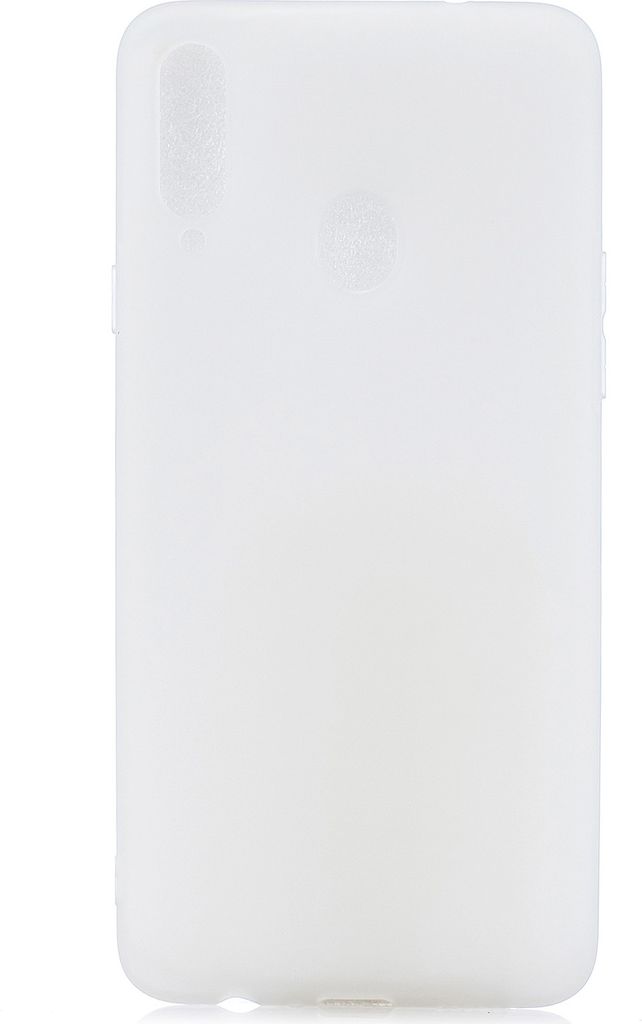 Für Samsung A10S A20S Shockproof TPU Rückenabdeckung Weiche Candy Farbe Frosted Surface Handy Gehäuse weiß