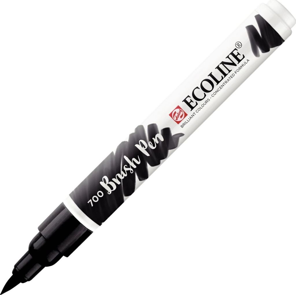 Ecoline Brush pen Aquarellstifte Black 1 stk