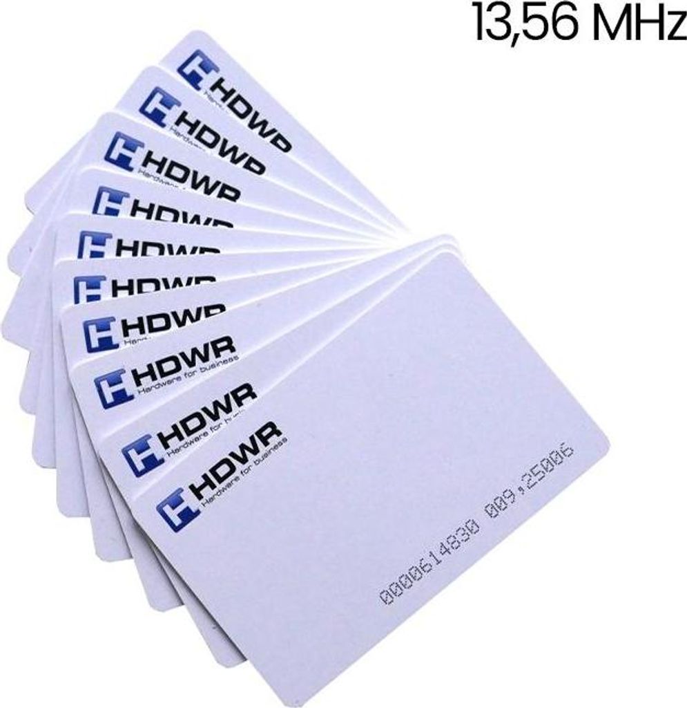 Satz von 10 RFID-125-kHz-Karten mit kodiertem HDWR-Logo HD-RPC01