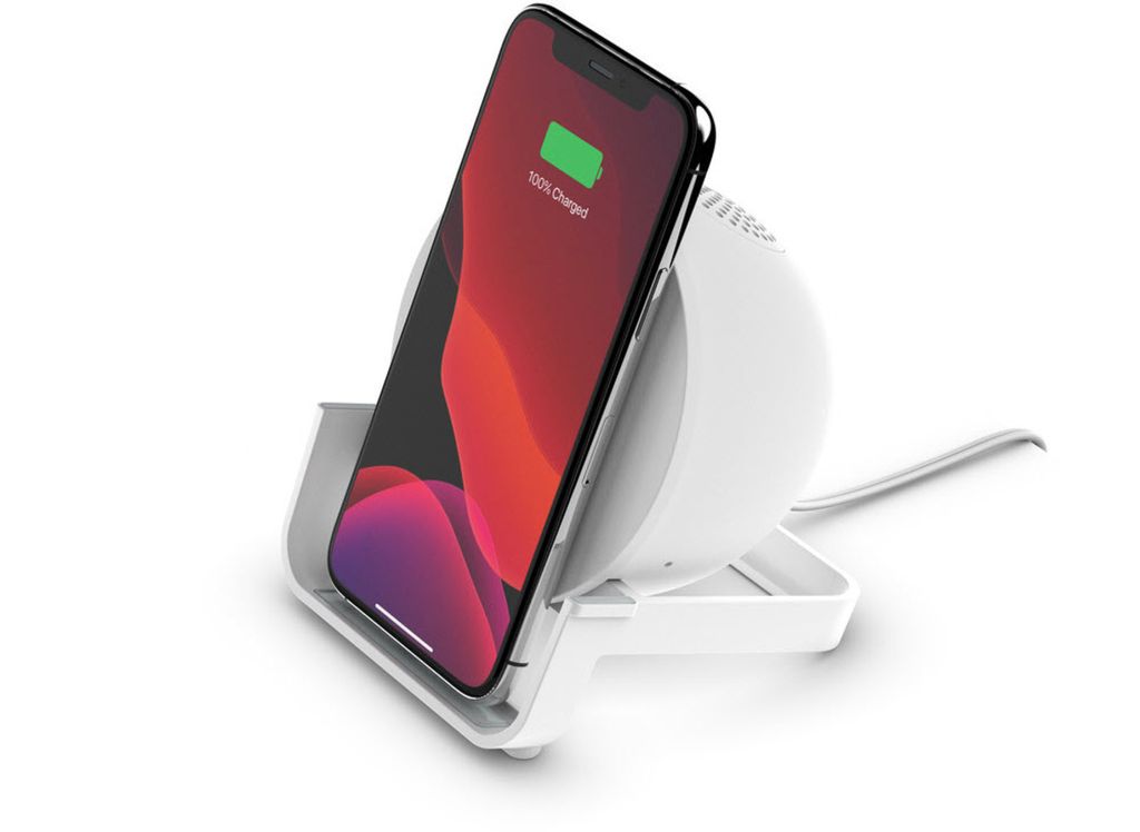 Belkin BoostCharge Wireless Charging Stand + Speaker, wei