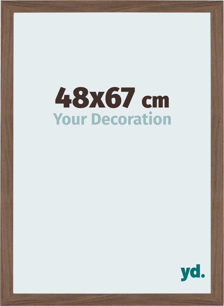 Bilderrahmen, 48x67 cm, Nussbaum Dunkel, MDF, Mura