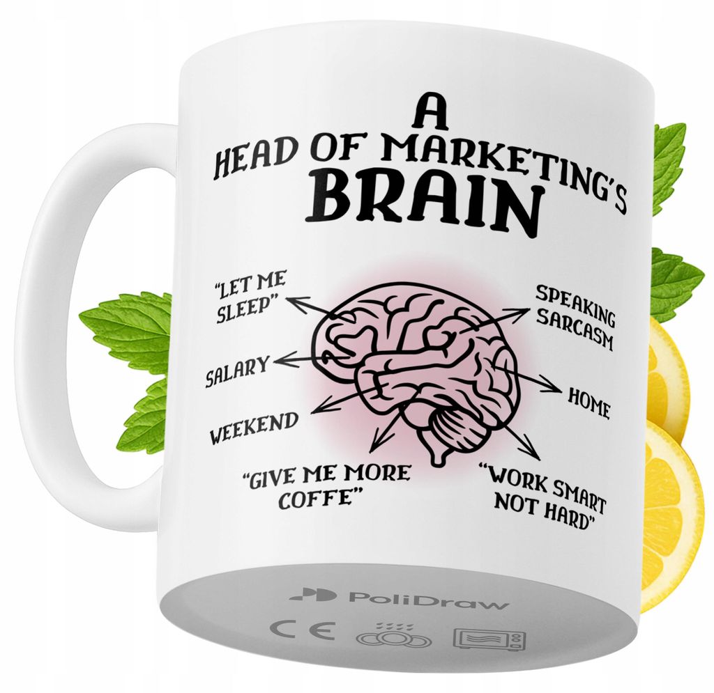 Lustige Kaffeetasse mit witzigem Textdesign für Marketingleiter - ideal für Geburtstage, Namenstage, Feiertage und besondere Anlässe. Hochwertig...