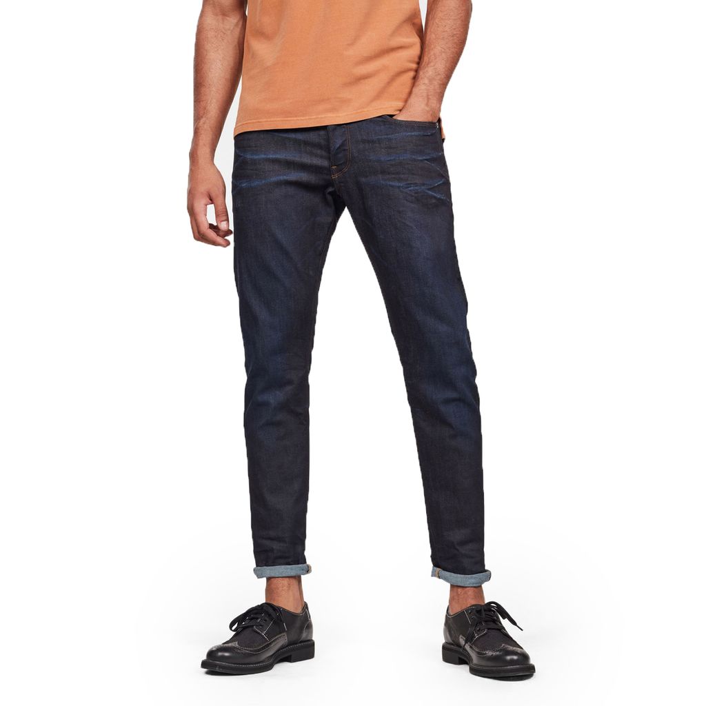 G-Star Herren Jeans 3301 Straight Tapered , Größe:32/36, Farben:dk aged