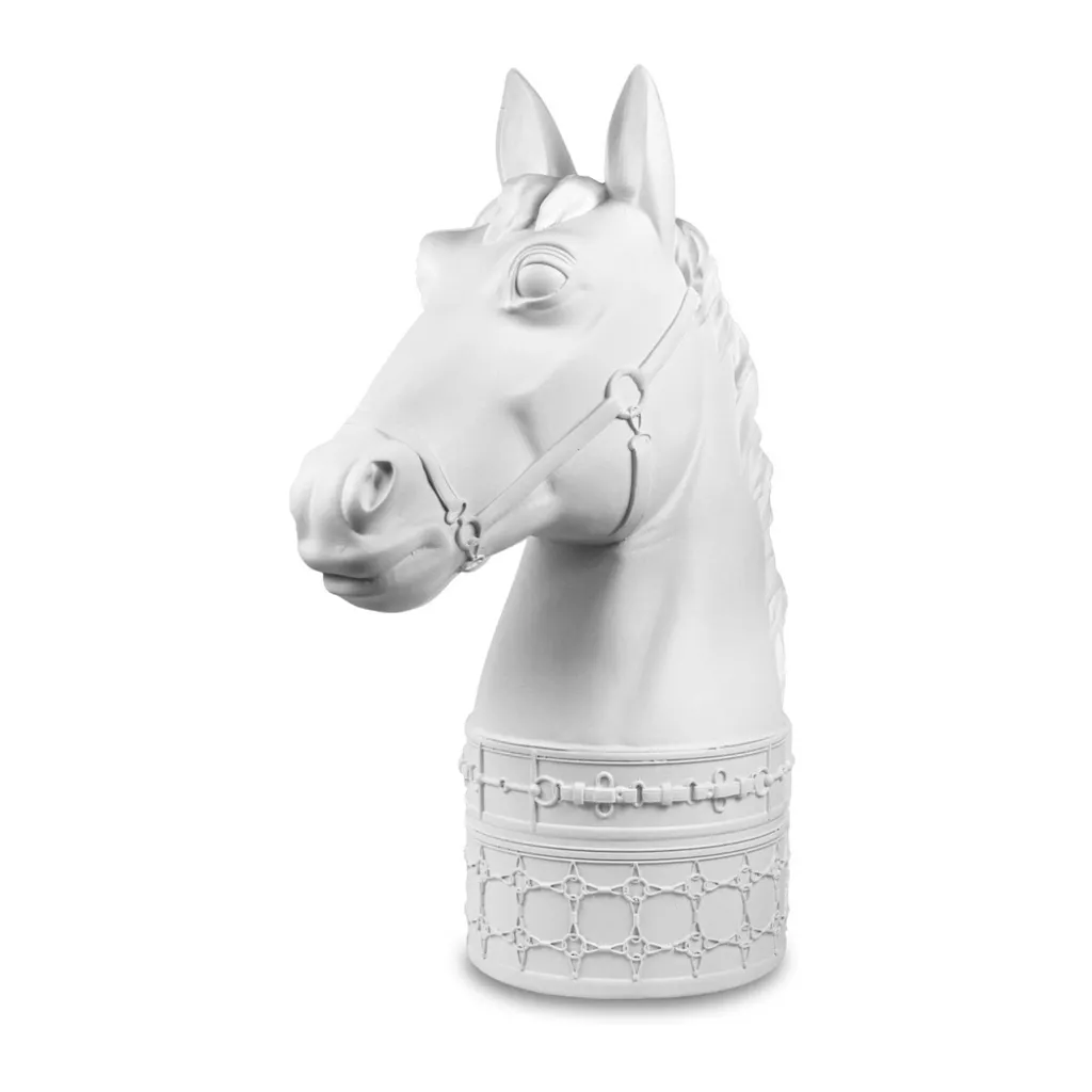 Offerta Baci Milano Testa Cavallo Bianco Ottico 18cm - Spedizione Inclusa