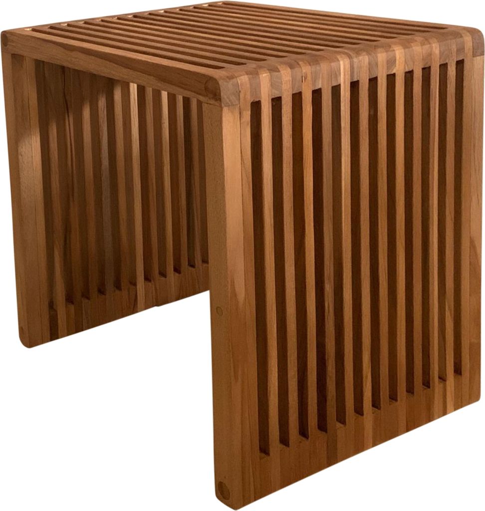 AXI Liane Beistelltisch aus Teak Holz | Kleiner Tisch für Garten, Balkon, Terrasse aus Teakholz | Couchtisch / Gartentisch 40 x 35 x 40 cm