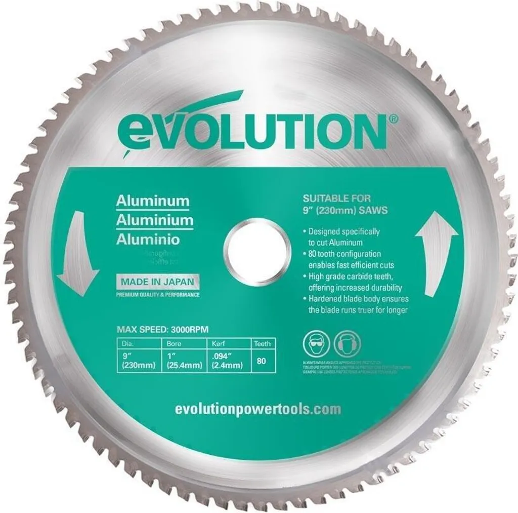 Scie pour profilé aluminium 230 mm 80 dents TCT idéale pour menuiserie pro