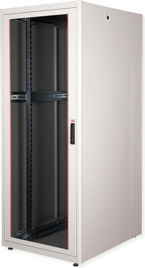 ROTRONIC-SECOMP 19 Zoll Netzwerkschrank Basic 42 800x1000 BxT Glastür grau