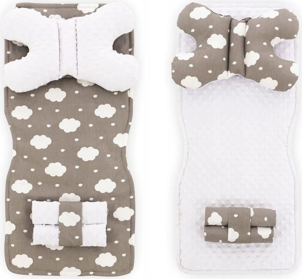 Mata do wózka dwustronna 4w1 White Cloud Zdjęcie produktu 