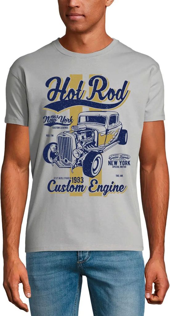Herren Grafik T-Shirt Hot Rod New York seit 1983 - Kundenspezifische Motoren – Hot Rod New York Since 1983 - Custom Engine – Geschenk 41. Gebur...