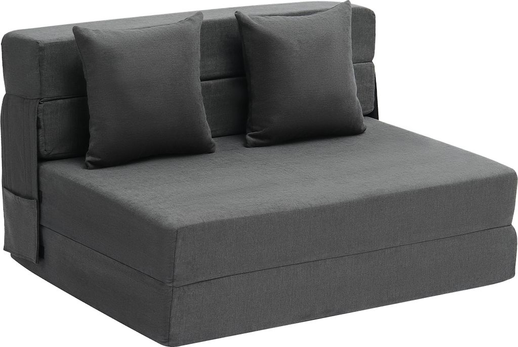 VEVOR 3 in 1 Klappsofa faltbares Schlafsofa mit 2 Kissen & Produktbild 