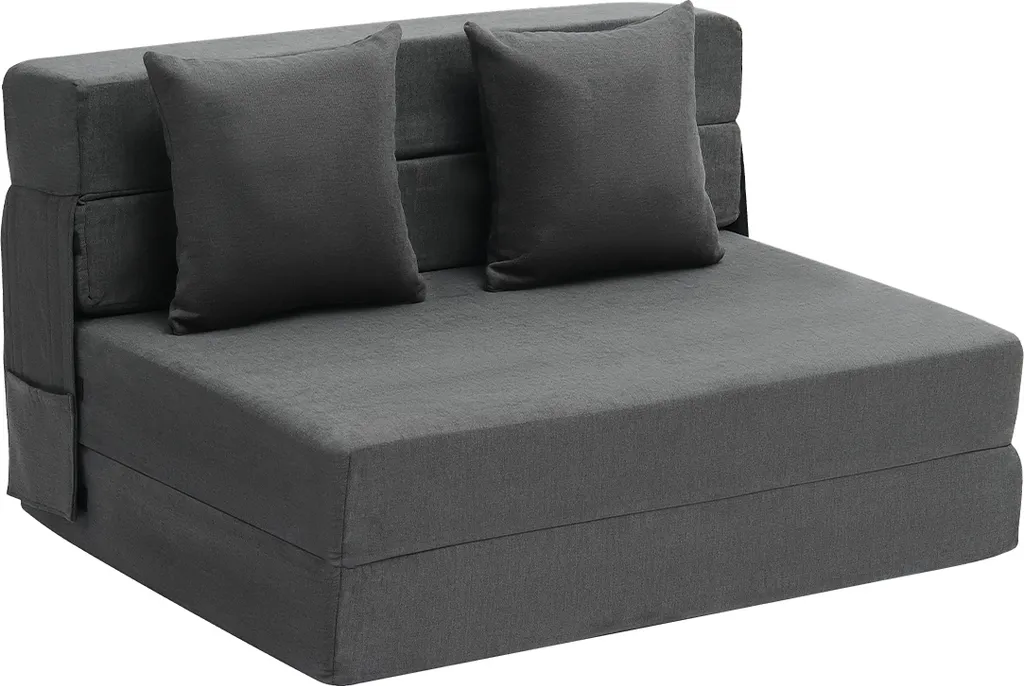 SucceBuy Divano Letto Convertibile Grigio Scuro | Design Salvaspazio