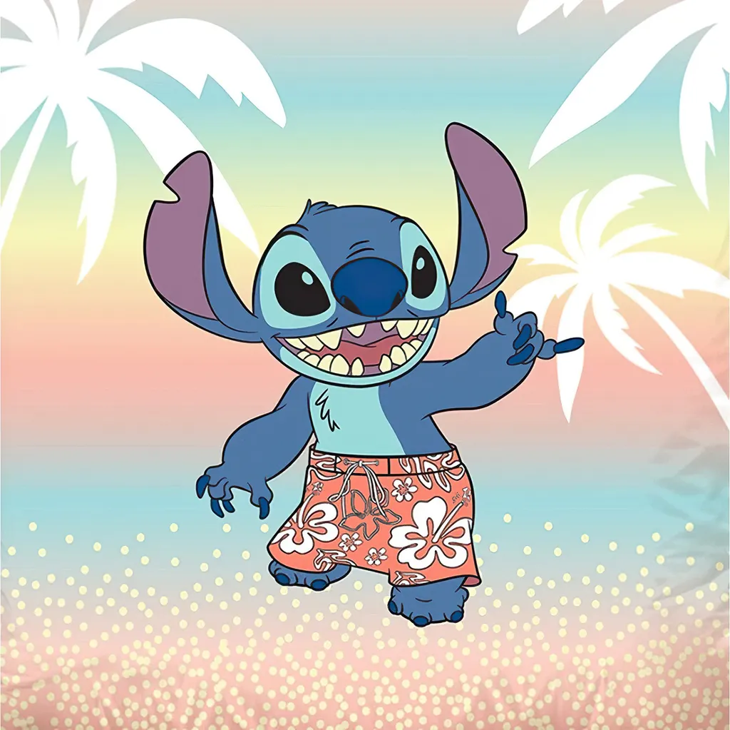 Literie Lilo et Stitch vacances - Adieu les nuits difficiles en coton doux - 3