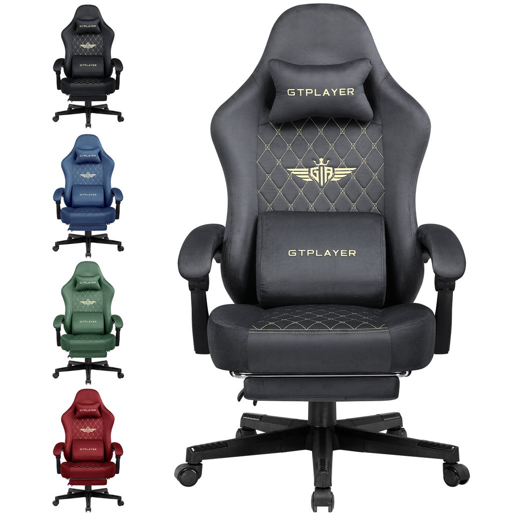 GTPLAYER Gaming Stuhl Stoff Gaming Chair Ergonomisch Produktbild 