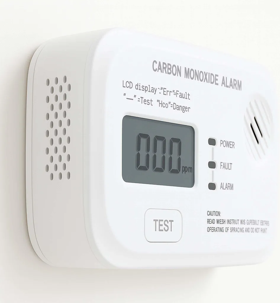 Détecteur de monoxyde de carbone Wiltec pour chaudière et cheminée