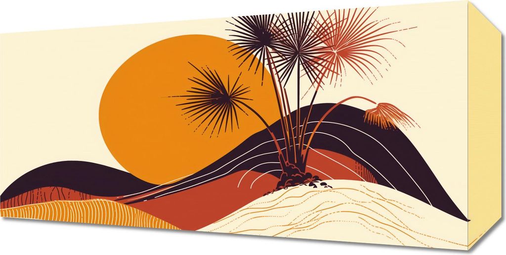 Bild 40x20cm Sonniger Horizont