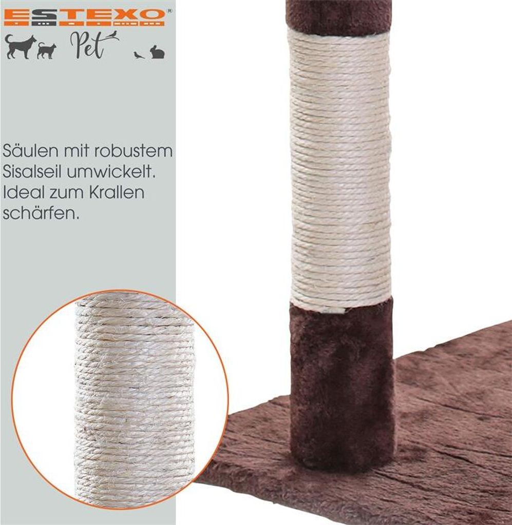 Kratzbaum Katzenbaum Katzenkratzbaum 112 cm Kletterbaum Produktbild 3