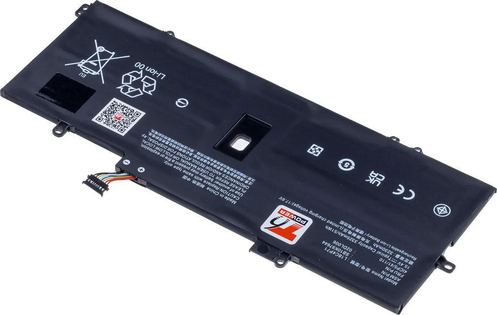 Batteria T6 Power Lenovo ThinkPad X1 Yoga Gen 5th 51Wh 3325mAh Nera - 2