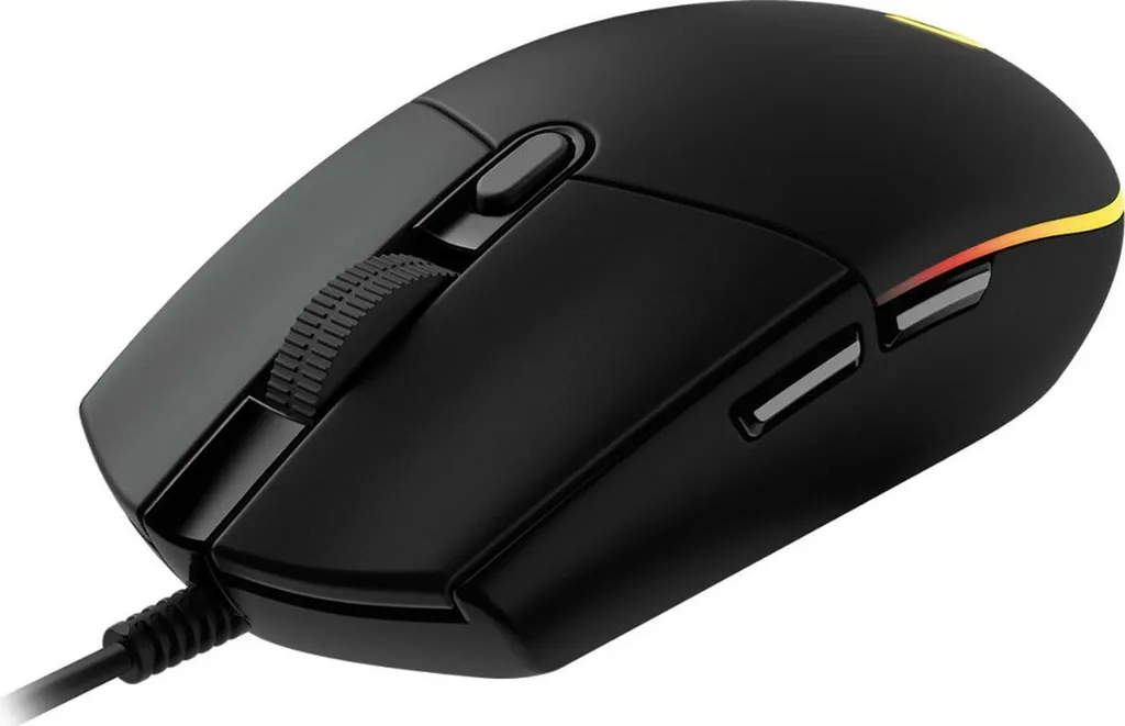 Souris de jeu rétroéclairée G102 Lightsync noire à boutons programmables - 6