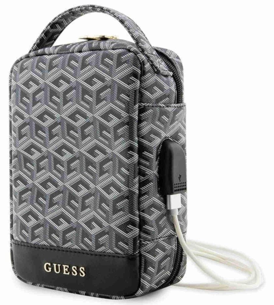 Torba Guess Organizer GCube Stripes czarny Zdjęcie produktu 