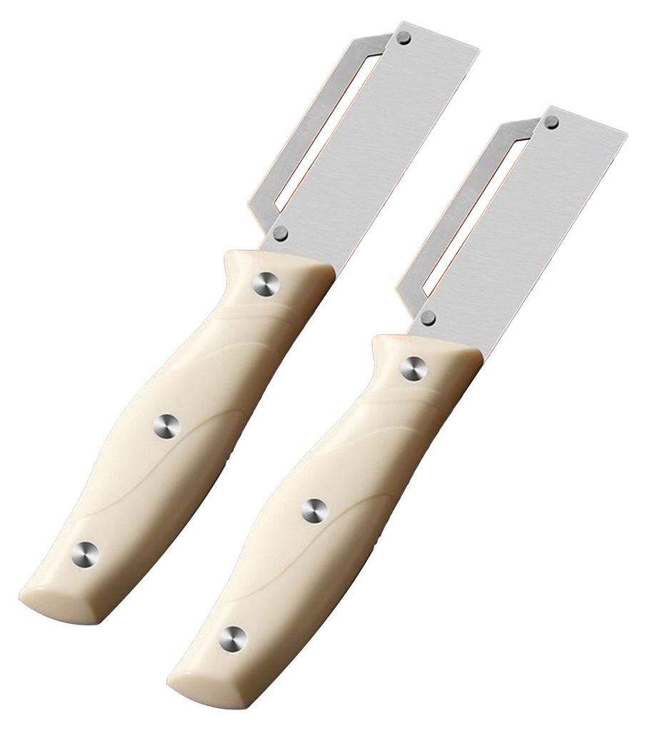 Gemüseschäler aus Edelstahl mit rutschfestem Griff, robuster Obst- und Kartoffelschäler für Ananas, Kürbis und Zuckerrohr, ergonomisch, rostfr...