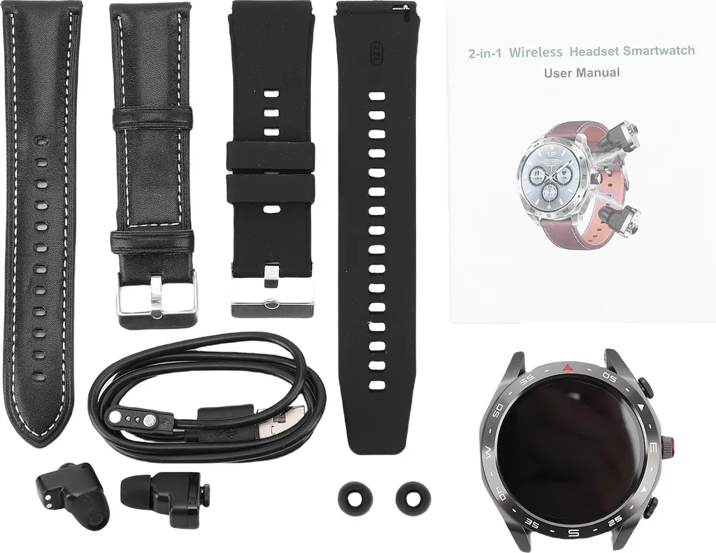 Smartwatch Anti-Oubli Écouteurs Bluetooth Intégrés et Étanche Sport