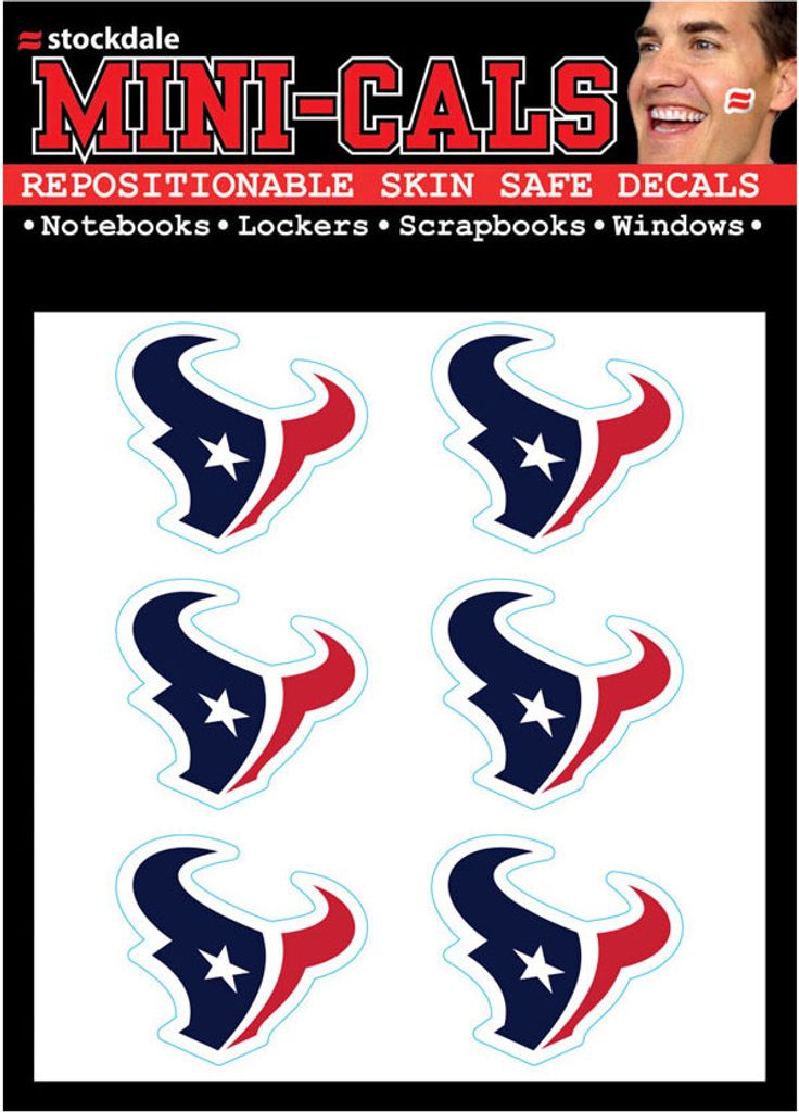 Wincraft 6er Gesicht Aufkleber 3cm - NFL Houston Texans