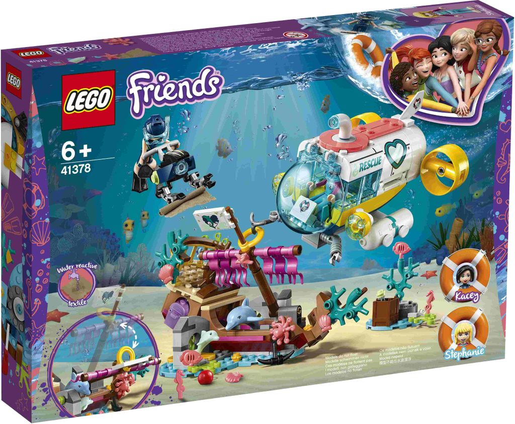 LEGO® Friends 41378 Rettungs-U-Boot für Delfine Bausatz Image du produit 