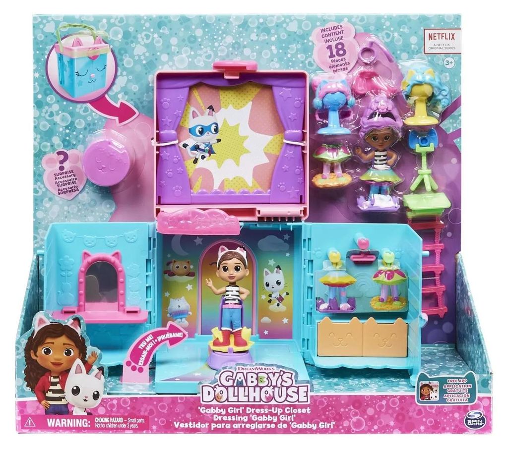 Gabby's Dollhouse GDH PYS Rainbow Closet Playset GML, Moda, Zdjęcie produktu 