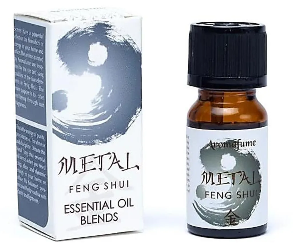 Aromafume Huiles Essentielles Feng Shui en Métal - Set de 3 x 10 ml