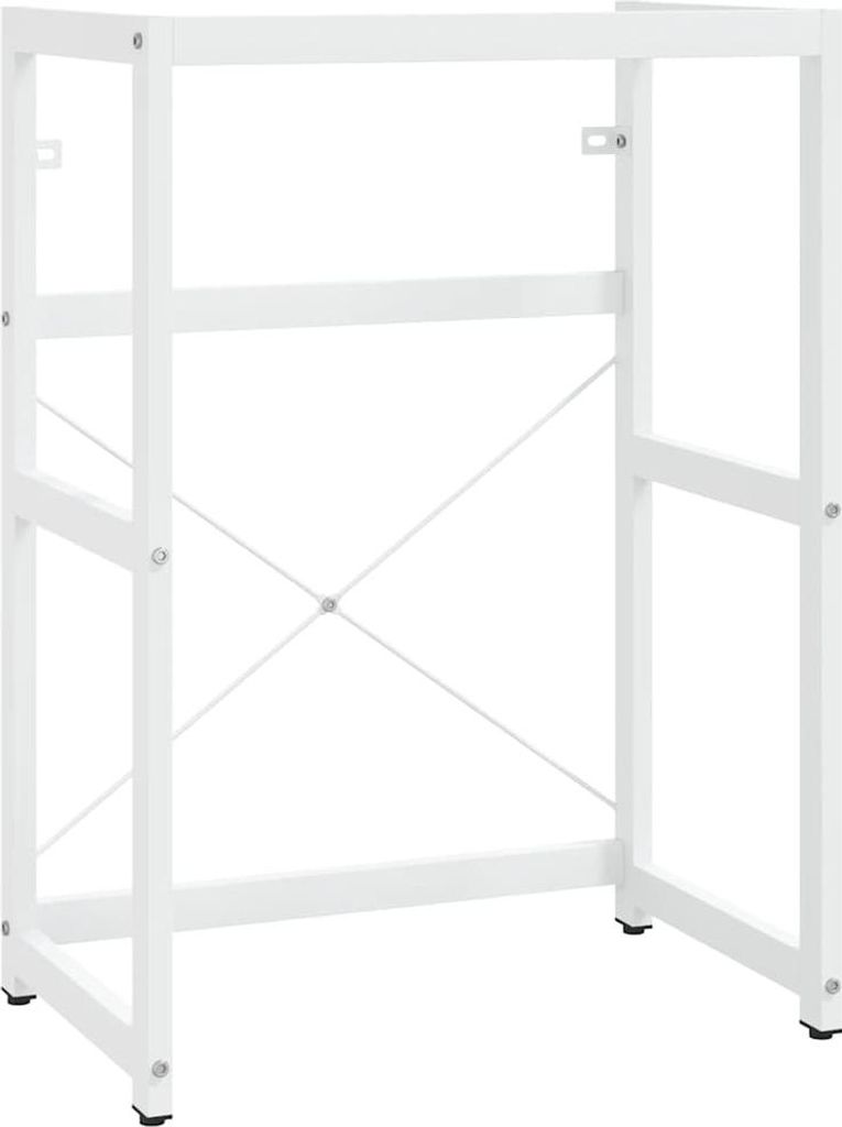 vidaXL Koupelnový rám na umyvadlo bílý 59x38x83 cm železo Obrázek produktu 