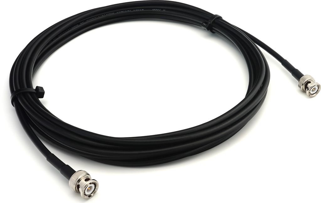 7m BNC Stecker auf BNC Stecker RG58 Koaxialkabel - BNC Verlängerungskabel 7 Meter Jumper Kabel (50 Ohm) - Schwarz Antennenkabel für HAM Radio CB ...