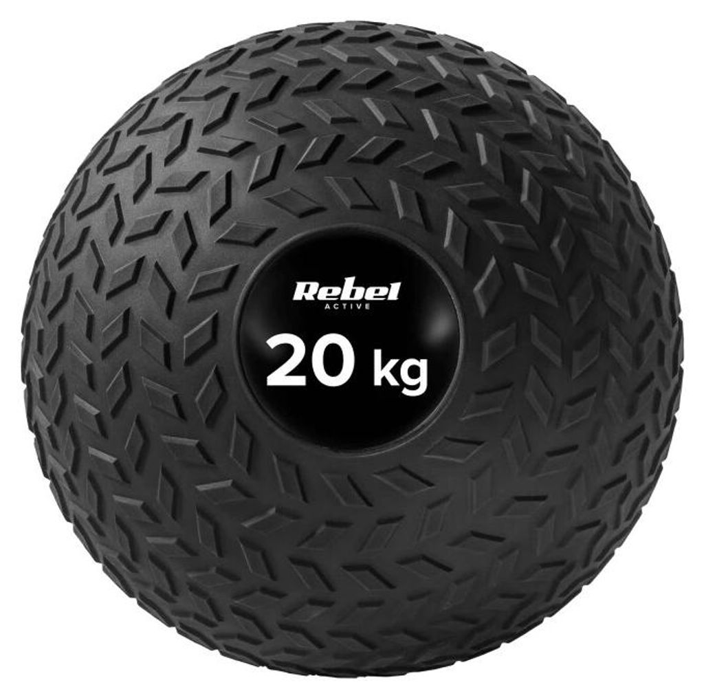 Rebel RBA-3108-20 Medicinball Slam Ball, 23 cm, 20 kg, nero Immagine del prodotto 