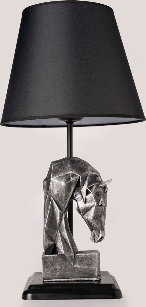 Opviq, HM162, Tischleuchten, Silber, Metall, 24 x 24 x 50 cm