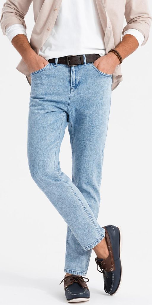 Ombre Clothing Pánske džínsové nohavice Gazmen modrá svetlo Obrázok produktu 