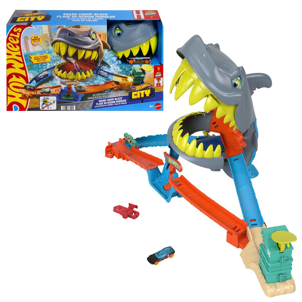 Hot Wheels City Shark Chomp Beach JHL96 Productafbeelding 