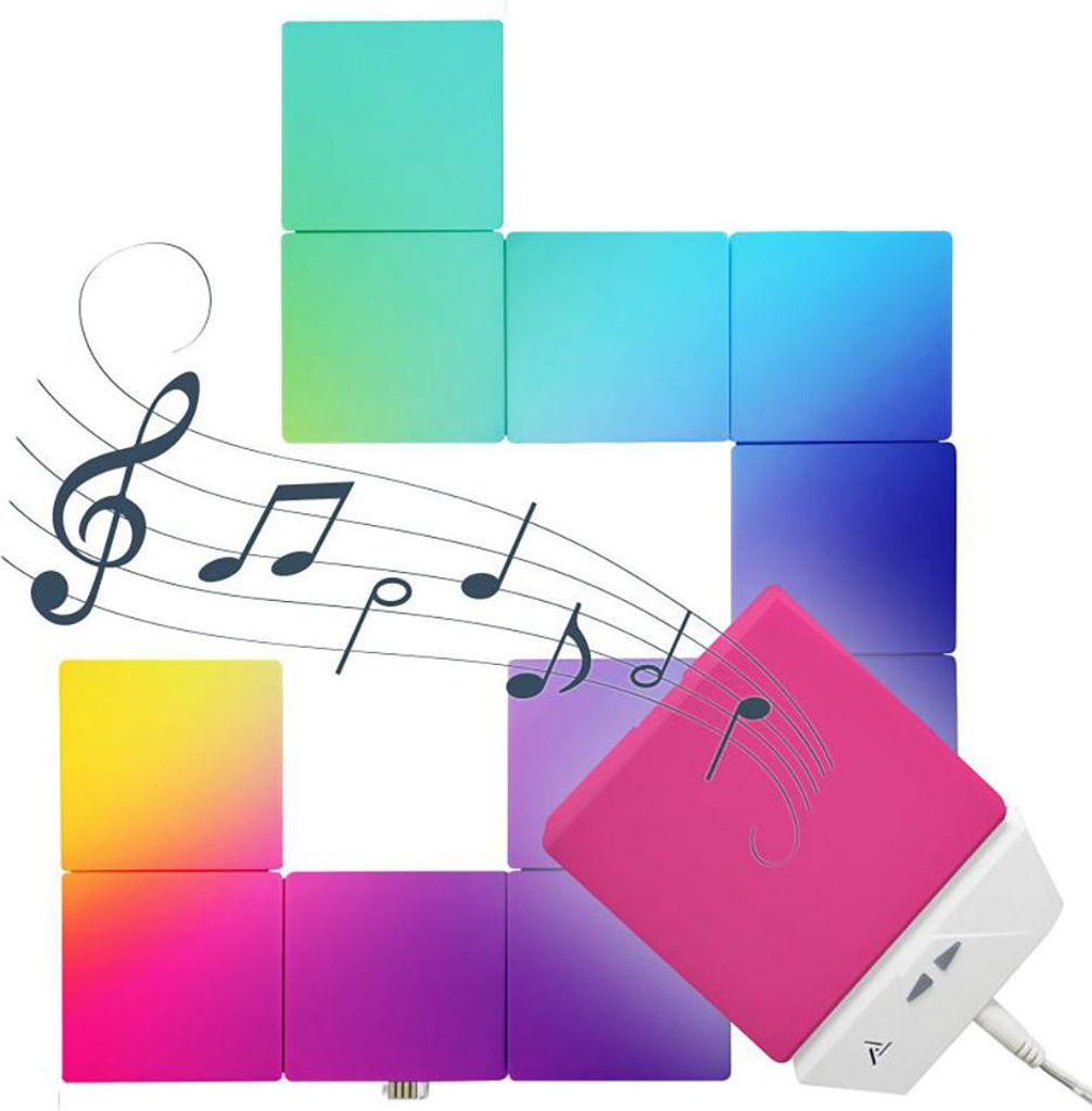 Müller Licht LED Dekolicht Magic Panel smart RGB+white 6er-Set 21000132