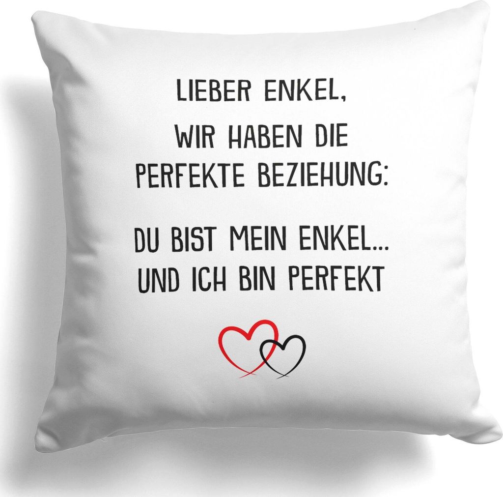 22Feels Enkel Geschenk von Oma Opa Jungs Kissen Deko Kinderzimmer Dekoration Geburtstag Weihnachten Abitur Bachelor Master Uni Abschluss Meister Wo...