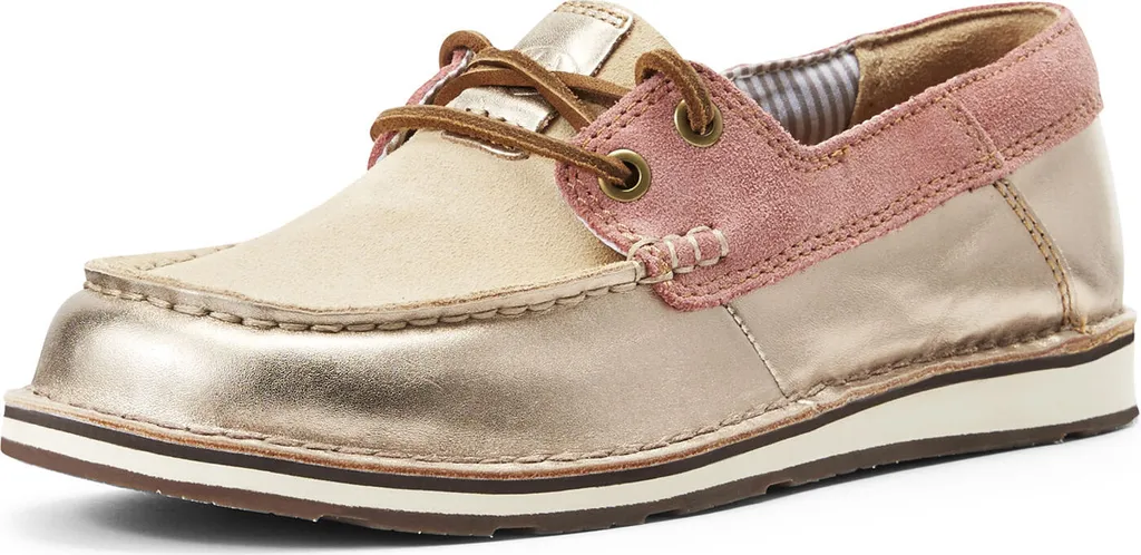 Chaussures Ariat Cruiser Castaway Rosegold Blush 40 en Cuir Scintillant