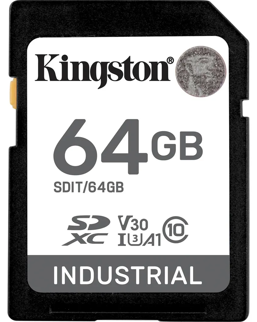 Carte SD 64Go Kingston Industrial : Évitez les Pertes de Données au Gel