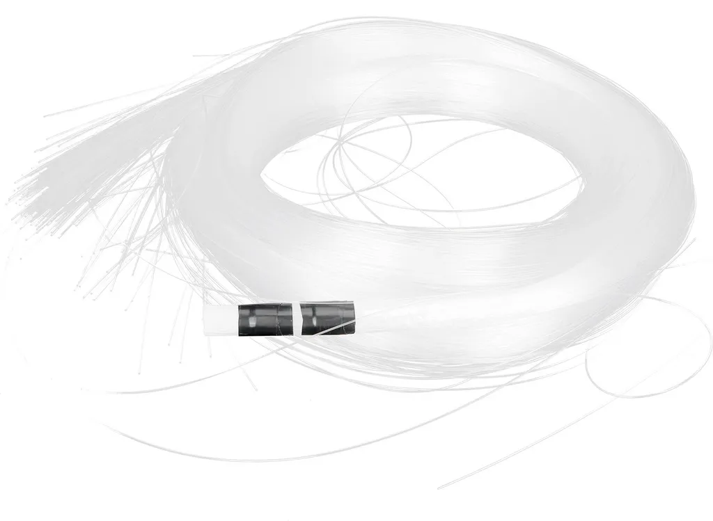 Fibre optique lumineuse PMMA flexible 3m effet scintillant 200x