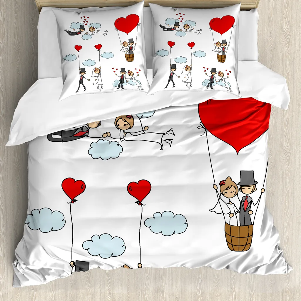 Copripiumino Sposi Novelli ABAKUHAUS - Regalo Matrimonio Originale