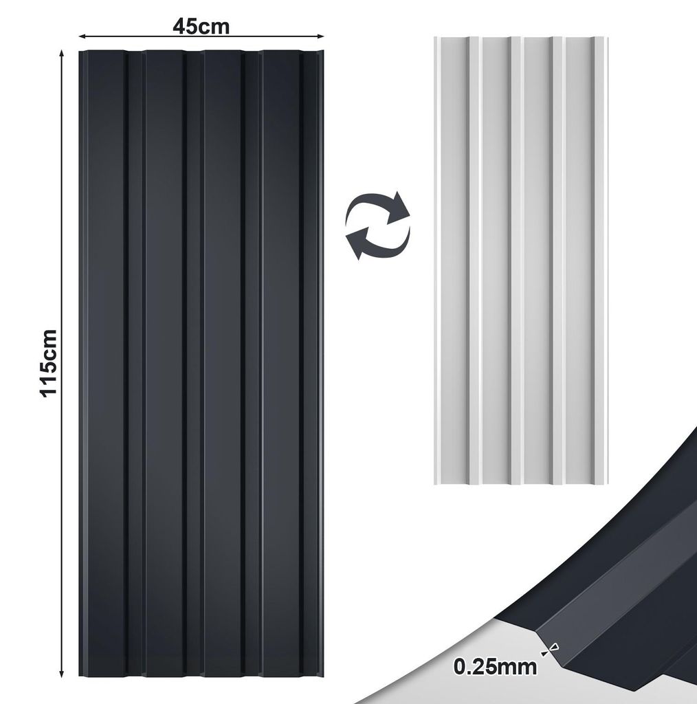 Eikuavons 48 Stück Dachblech Trapezblech Profilblech Produktbild 
