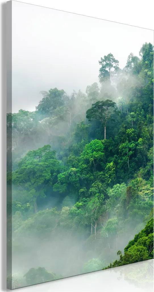 Quadro Verticale Foresta 60x90 - Tela Canvas Natura per Relax